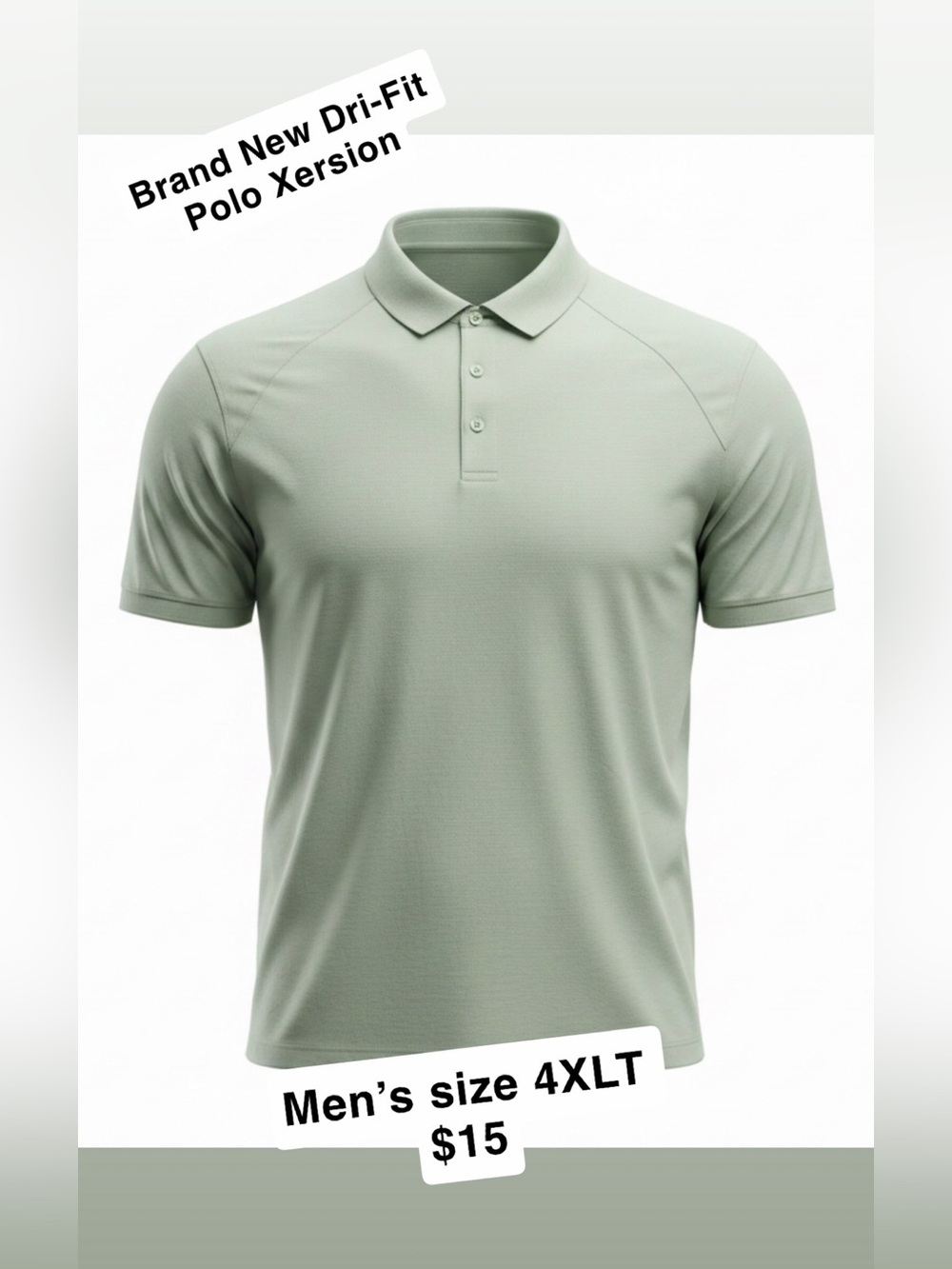 Xersion Men's Polo Shirt - Sage Green